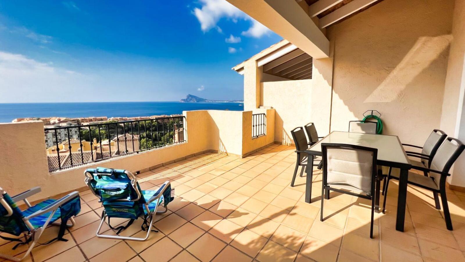 Charming Townhouse With Sea Views & Pool In Altea Villa Calpe Eksteriør bilde